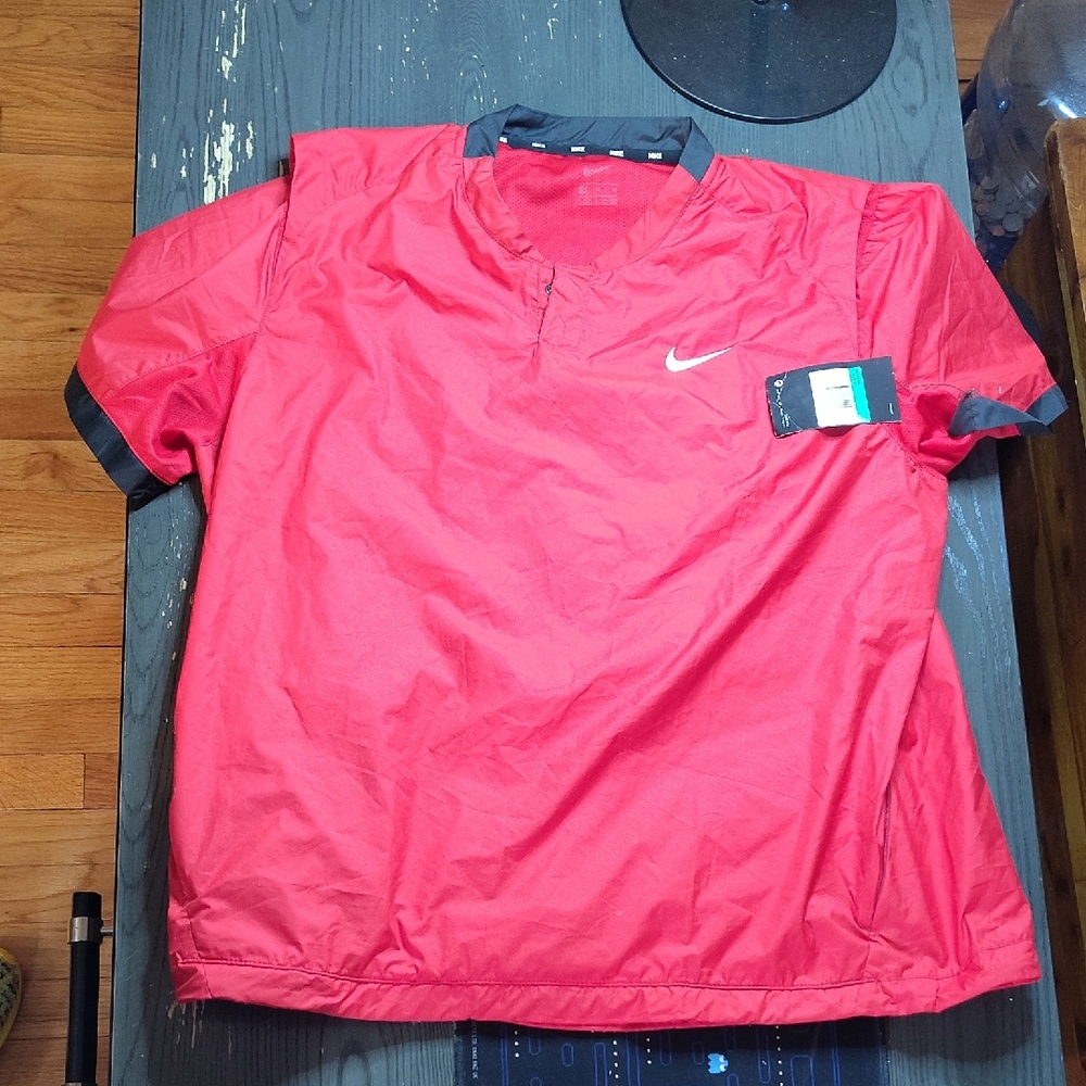 Nike Men's Red and Black Jersey